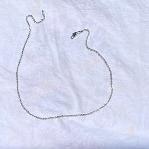 White Gold Rope Chain, 18”, 2mm